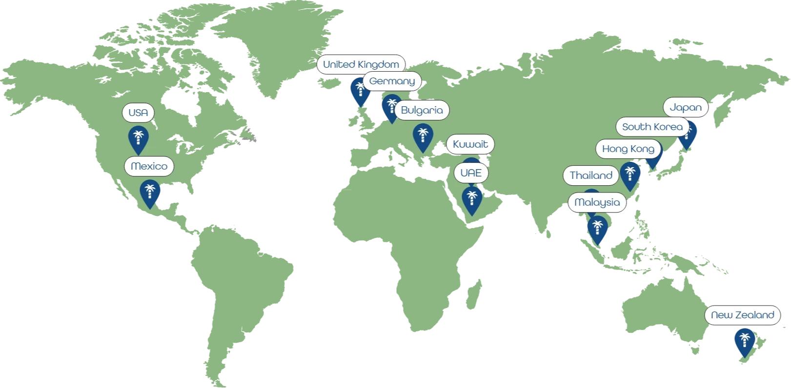Our Global Markets Map
