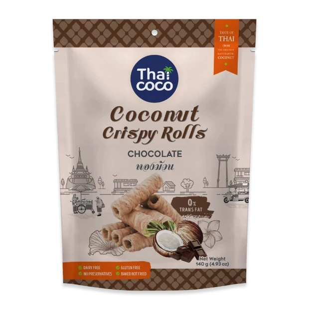 Coconut Crispy Rolls Chocolate Flavour