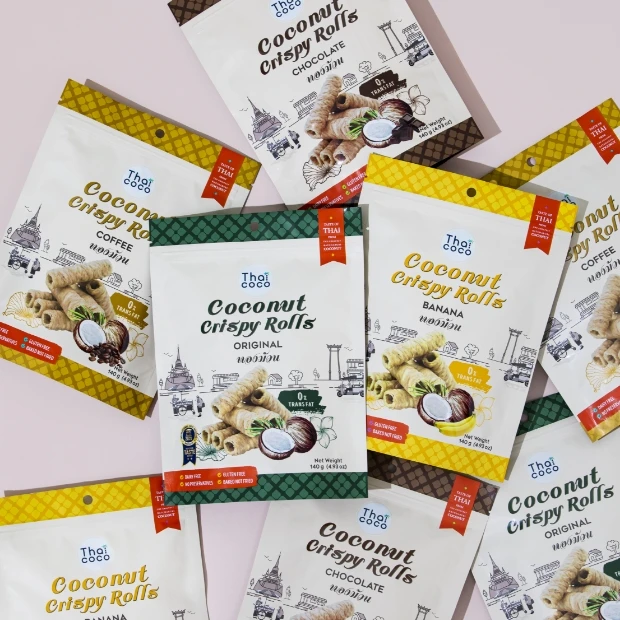 Coconut Crispy Rolls Original Flavour Original 140 กรัม