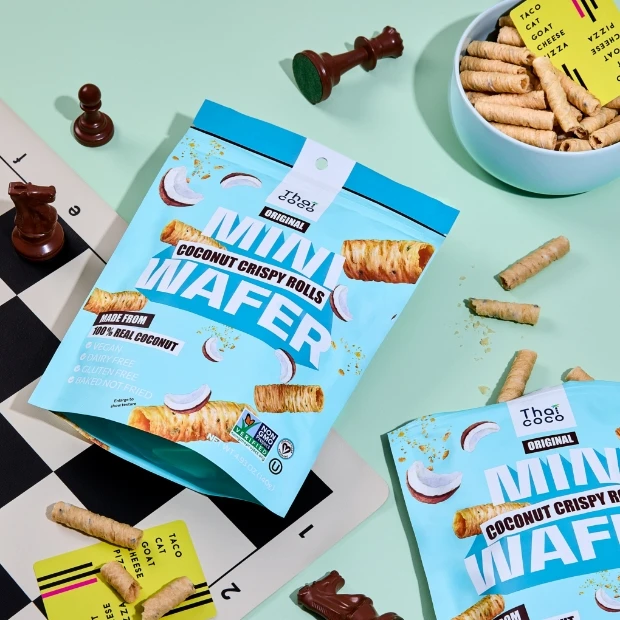 Vegan Coconut Crispy Rolls Banana Flavour Banana 140 g